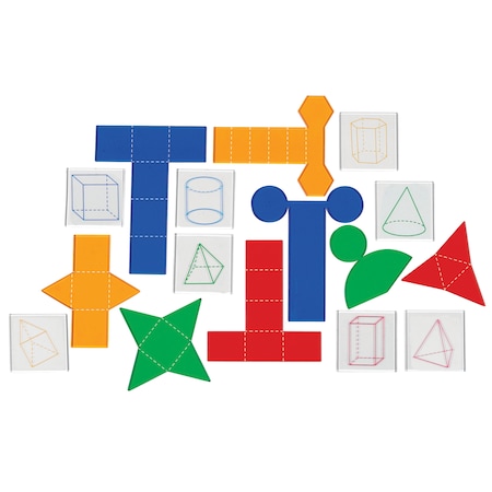 Learning Resources Folding Geometric Shapes Combo Set, 32 Pieces 0912